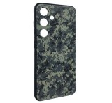 Gigapack Szilikon telefonvédő (ütésállóság, kameravédő, terep minta) SÖTÉTZÖLD Samsung Galaxy A36 5G (SM-A366)