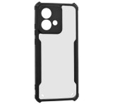 Gigapack Szilikon telefonvédő (ütésállóság, légpárnás sarok, akril hátlap, kameravédő) FEKETE Motorola Edge 40 Neo 5G