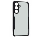 Gigapack Szilikon telefonvédő (ütésállóság, légpárnás sarok, akril hátlap, kameravédő) FEKETE Samsung Galaxy S24 FE (SM-S721)