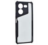 Gigapack Szilikon telefonvédő (ütésállóság, légpárnás sarok, akril hátlap, kameravédő) FEKETE Tecno Pova 5 Pro