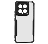 Gigapack Szilikon telefonvédő (ütésállóság, légpárnás sarok, akril hátlap, kameravédő) FEKETE Xiaomi 14