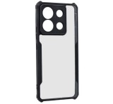 Gigapack Szilikon telefonvédő (ütésállóság, légpárnás sarok, akril hátlap, kameravédő) FEKETE Xiaomi Poco X6 5G, Redmi Note 13 Pro 5G