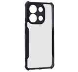 Gigapack Szilikon telefonvédő (ütésállóság, légpárnás sarok, akril hátlap, kameravédő) FEKETE Xiaomi Redmi Note 13 4G