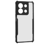 Gigapack Szilikon telefonvédő (ütésállóság, légpárnás sarok, akril hátlap, kameravédő) FEKETE Xiaomi Redmi Note 13 5G