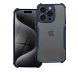 Gigapack Szilikon telefonvédő (ütésállóság, légpárnás sarok, akril hátlap, kameravédő) SÖTÉTKÉK Apple iPhone 15 Pro Max