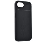 Gigapack Szilikon telefonvédő (ütésállóság, légpárnás sarok, karbon minta) FEKETE Apple iPhone 16e