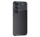 Gigapack Szilikon telefonvédő (ütésállóság, légpárnás sarok, karbon minta) FEKETE Samsung Galaxy A26 5G (SM-A266)