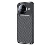 Gigapack Szilikon telefonvédő (ütésállóság, légpárnás sarok, karbon minta) FEKETE Xiaomi Poco F7 Pro