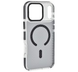 Gigapack Szilikon telefonvédő (ütésállóság, légpárnás sarok, karbon minta, wireless, MagSafe) FEKETE Apple iPhone 17 Pro Max