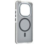 Gigapack Szilikon telefonvédő (ütésállóság, légpárnás sarok, karbon minta, wireless, MagSafe) SÖTÉTSZÜRKE Xiaomi Redmi Note 15 Pro 5G