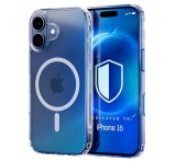 Gigapack Szilikon telefonvédő (ütésállóság, légpárnás sarok, MagSafe) ÁTLÁTSZÓ Apple iPhone 16