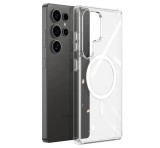 Gigapack Szilikon telefonvédő (ütésállóság, légpárnás sarok, MagSafe) ÁTLÁTSZÓ Samsung Galaxy S25 Ultra (SM-S938)