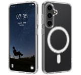 Gigapack Szilikon telefonvédő (ütésállóság, légpárnás sarok, MagSafe) ÁTLÁTSZÓ Samsung Galaxy S26 (SM-S942)