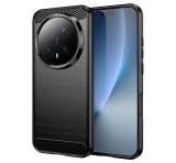 Gigapack Szilikon telefonvédő (ütésállóság, légpárnás sarok, szálcsiszolt, karbon minta) FEKETE Honor Magic 8 Pro