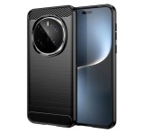 Gigapack Szilikon telefonvédő (ütésállóság, légpárnás sarok, szálcsiszolt, karbon minta) FEKETE Honor Magic7 Pro