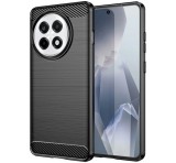 Gigapack Szilikon telefonvédő (ütésállóság, légpárnás sarok, szálcsiszolt, karbon minta) FEKETE OnePlus 13R 5G
