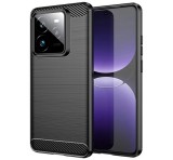 Gigapack Szilikon telefonvédő (ütésállóság, légpárnás sarok, szálcsiszolt, karbon minta) FEKETE Realme GT 7 Pro 5G