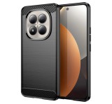 Gigapack Szilikon telefonvédő (ütésállóság, légpárnás sarok, szálcsiszolt, karbon minta) FEKETE Xiaomi Redmi Note 15 Pro 4G