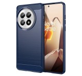 Gigapack Szilikon telefonvédő (ütésállóság, légpárnás sarok, szálcsiszolt, karbon minta) SÖTÉTKÉK OnePlus 13 5G