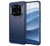 Gigapack Szilikon telefonvédő (ütésállóság, légpárnás sarok, szálcsiszolt, karbon minta) SÖTÉTKÉK Xiaomi Redmi Note 14 Pro Plus 5G