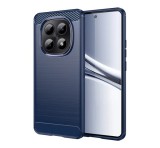 Gigapack Szilikon telefonvédő (ütésállóság, légpárnás sarok, szálcsiszolt, karbon minta) SÖTÉTKÉK Xiaomi Redmi Note 15 5G
