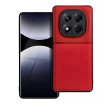 Gigapack Szilikon telefonvédő (ütésállóság, mágneses, bőr hatású hátlap, csíkos) PIROS Xiaomi Redmi Note 14 Pro 5G
