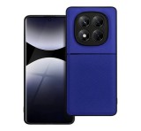 Gigapack Szilikon telefonvédő (ütésállóság, mágneses, bőr hatású hátlap, csíkos) SÖTÉTKÉK Xiaomi Redmi Note 14 Pro 4G