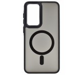 Gigapack Szilikon telefonvédő (ütésállóság, matt, műanyag hátlap, kameravédő, MagSafe) FEKETE Samsung Galaxy A36 5G (SM-A366)