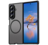 Gigapack Szilikon telefonvédő (ütésállóság, matt, műanyag hátlap, kameravédő, MagSafe) FEKETE Samsung Galaxy Z Fold7 (SM-F966)