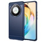 Gigapack Szilikon telefonvédő (ütésállóság, szálcsiszolt, karbon minta) SÖTÉTKÉK Honor Magic6 Lite 5G