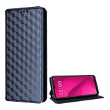 Gigapack T Phone 2 5G tok álló, bőr hatású (flip, oldalra nyíló, asztali tartó, teljes 3d rombusz, prémium) sötétkék
