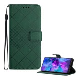 Gigapack T Phone 3 5G tok álló, bőr hatású (flip, oldalra nyíló, asztali tartó, négyzet, prémium) sötétzöld