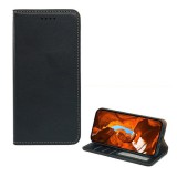 Gigapack T Phone 3 5G tok álló, bőr hatású (flip, oldalra nyíló, asztali tartó, rfid, prémium) fekete