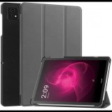 Gigapack T Tablet 5G (2023) bőr hatású fliptok sötétszürke (GP-153198) (GP-153198)