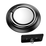 Gigapack telefontartó gyűrű (fém, ragasztható, telefon tartó, kitámasztó, 360°-ban forgatható) fekete