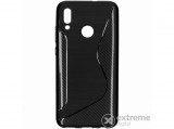 Gigapack telefonvédő gumi/szilikon tok Huawei Honor 10 Lite készülékhez, fekete