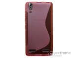 Gigapack telefonvédő gumi/szilikon tok Lenovo A6000 készülékhez, rózsaszín