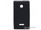 Gigapack telefonvédő gumi/szilikon tok Microsoft Lumia 532 készülékhez, fekete