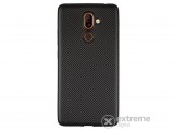 Gigapack telefonvédő gumi/szilikon tok Nokia 7 Plus készülékhez, fekete
