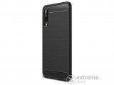 Gigapack telefonvédő gumi/szilikon tok Samsung Galaxy A7 (2018) SM-A750F készülékhez, fekete