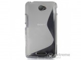 Gigapack telefonvédő gumi/szilikon tok Sony Xperia E4 (E2105) készülékhez, átlátszó