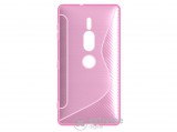 Gigapack telefonvédő gumi/szilikon tok Sony Xperia XZ2 Premium (H8166) készülékhez, rózsaszín