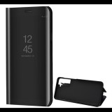 Gigapack Tok álló (aktív FLIP, oldalra nyíló, asztali tartó funkció, tükrös felület, Mirror View Case) FEKETE [Samsung Galaxy S21 Plus (SM-G996) 5G] (5996591036977) - Telefontok
