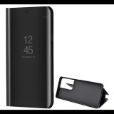 Gigapack Tok álló (aktív FLIP, oldalra nyíló, asztali tartó funkció, tükrös felület, Mirror View Case) FEKETE [Samsung Galaxy S21 Ultra (SM-G998) 5G] (5996591040530) - Telefontok
