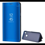 Gigapack Tok álló (aktív FLIP, oldalra nyíló, asztali tartó funkció, tükrös felület, Mirror View Case) KÉK [Huawei P20 Lite] (5996457786909) - Telefontok