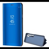 Gigapack Tok álló (aktív FLIP, oldalra nyíló, asztali tartó funkció, tükrös felület, Mirror View Case) KÉK [Xiaomi Mi Note 10 Pro] (5996457929924) - Telefontok