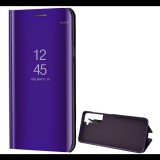 Gigapack Tok álló (aktív FLIP, oldalra nyíló, asztali tartó funkció, tükrös felület, Mirror View Case) LILA [Samsung Galaxy S21 (SM-G991) 5G] (5996591037110) - Telefontok