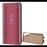 Gigapack Tok álló (aktív FLIP, oldalra nyíló, asztali tartó funkció, tükrös felület, Mirror View Case) ROZÉARANY [Samsung Galaxy S21 (SM-G991) 5G] (5996591037158) - Telefontok
