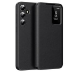 Gigapack Tok álló (aktív FLIP, oldalra nyíló, Smart View Cover) FEKETE Samsung Galaxy S24 Plus (SM-S926)