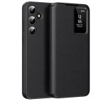 Gigapack Tok álló (aktív FLIP, oldalra nyíló, Smart View Cover) FEKETE Samsung Galaxy S25 FE (SM-S731)